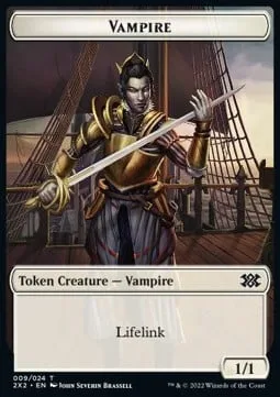 Vampire Token (W 1/1 Lifelink) // Zombie Token (B 2/2)