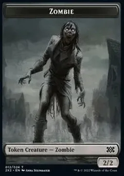Zombie Token (B 2/2) // Soldier Token (W 1/1)