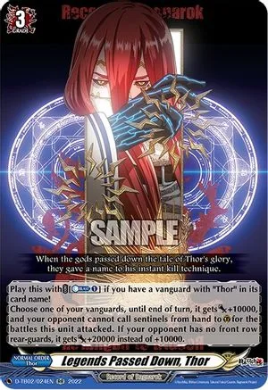 Legends Passed Down, Thor [D Format]