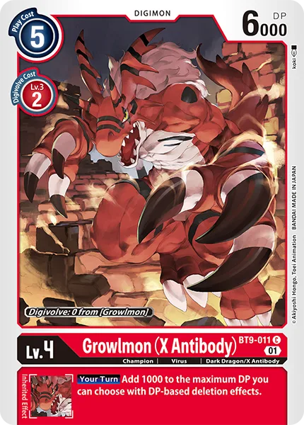 Growlmon (X Antibody) (BT9-011)