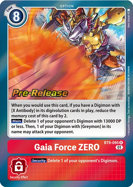 Gaia Force ZERO (BT9-095)