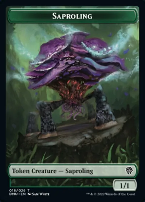 Saproling Token (Green 1/1)