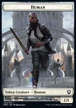 Human Token (W 1/1) // Snake Token (G 1/1)