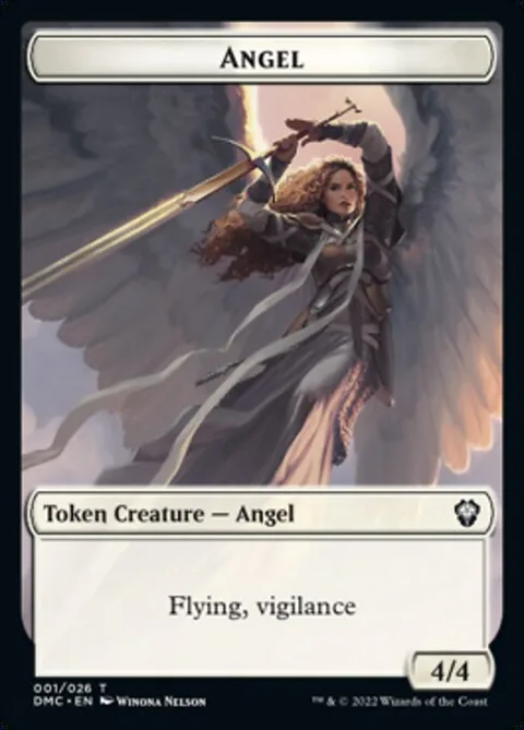 Angel Token (W 4/4 Vigilance) // Phyrexian Token (B 2/2)