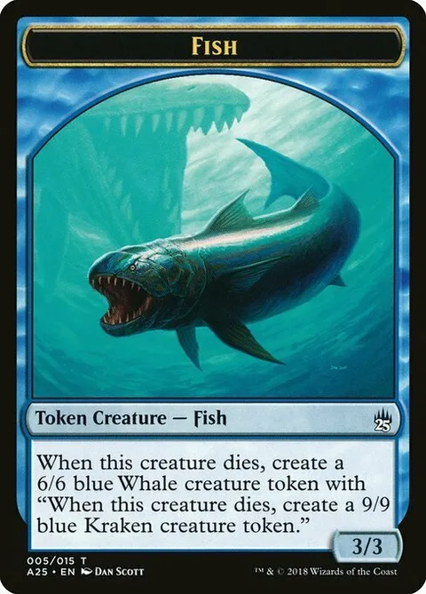 Fish Token (U 3/3) / Kraken Token (U 9/9)