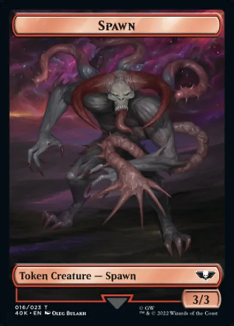Spawn Token (R 3/3) // Plaguebearer of Nurgle Token (B 1/3)