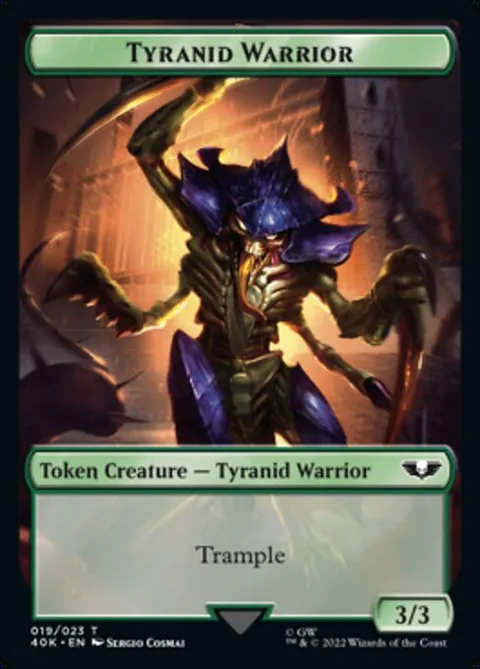 Tyranid Warrior Token (G 3/3) // Tyranid Token (G 1/1)
