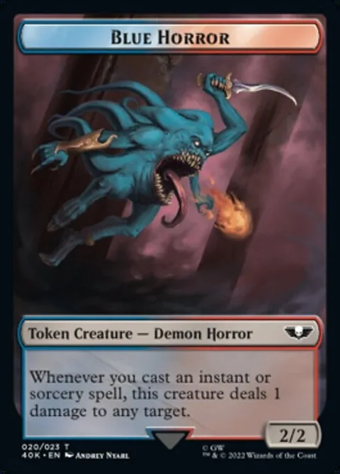 Blue Horror Token (UR 2/2) // Spawn Token (R 3/3)