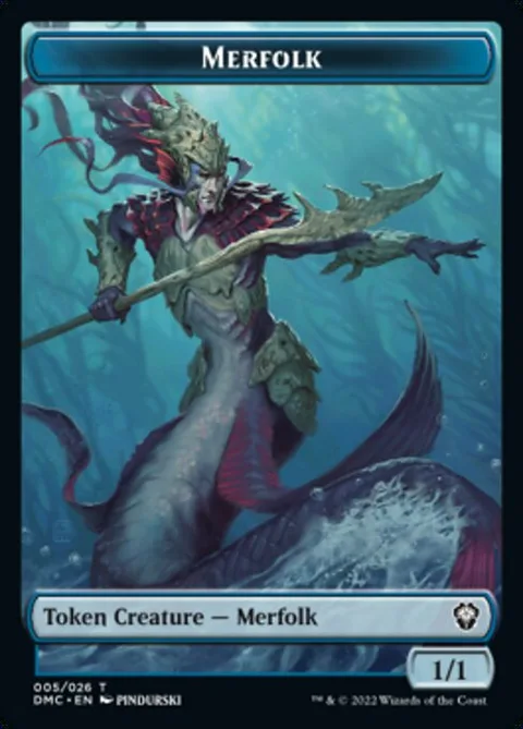 Merfolk Token (U 1/1) // Bird Token (W 1/1)