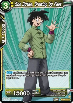 Son Goten, Growing Up Fast