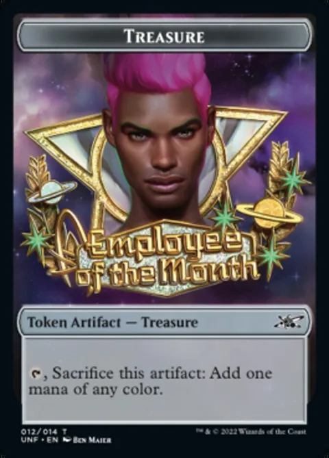 Treasure Token // Zombie Employee Token (B 2/2)