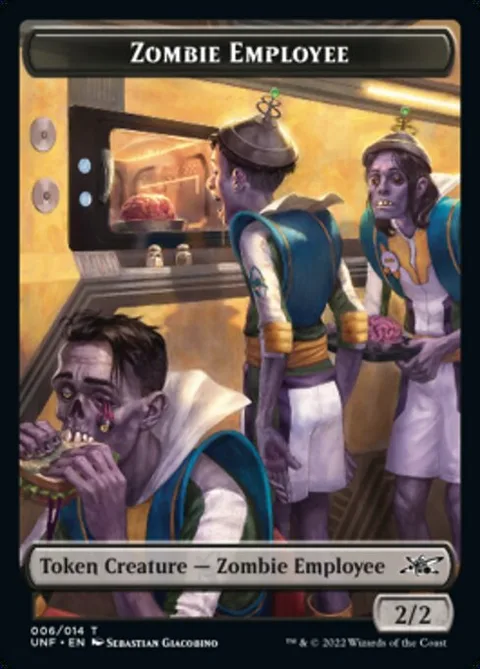 Zombie Employee Token (Black 2/2)