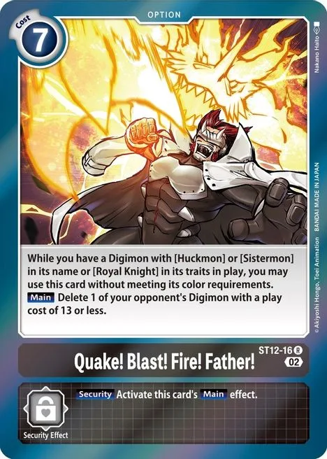 Quake! Blast! Fire! Father! (ST12-16)