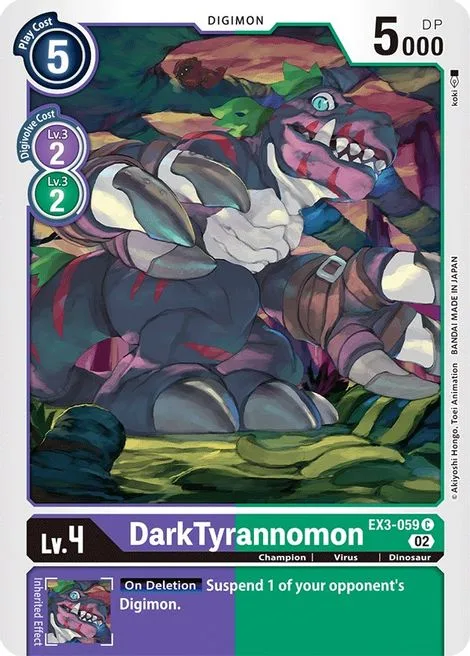 DarkTyrannomon (EX3-059)