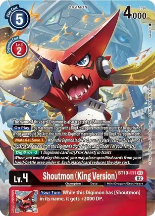 Shoutmon (King Version) (BT10-111)