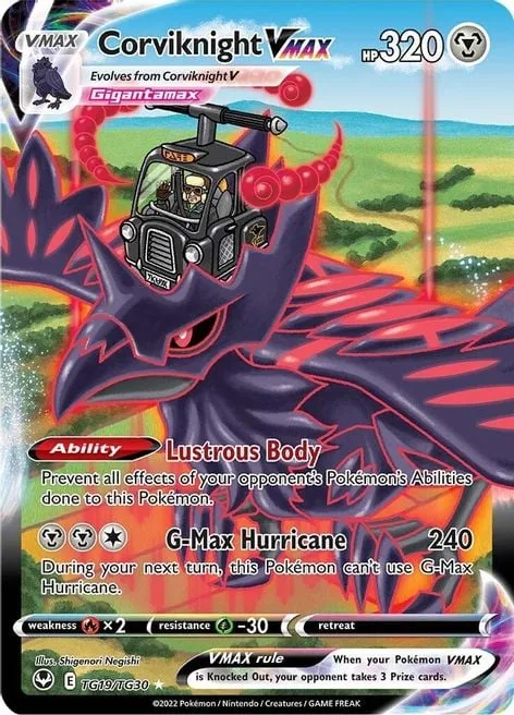 Corviknight VMAX [Lustrous Body | G-Max Hurricane]