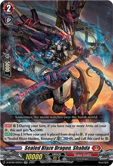 Sealed Blaze Dragon, Shabda [D Format]