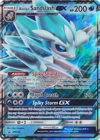 Alolan Sandslash GX [Spiky Shield | Frost Breath | Spiky Storm GX]