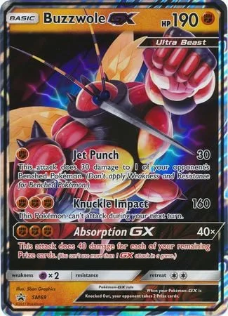 Buzzwole GX [Jet Punch | Knuckle Impact | Absorption GX]