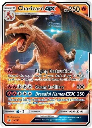 Charizard GX [Raging Destruction | Steam Artillery | Dreadful Flames GX]