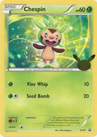 Chespin [Vine Whip | Seed Bomb]