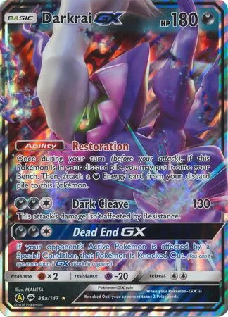Darkrai GX [Restoration | Dark Cleave | Dead End GX]