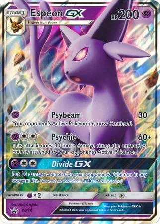 Espeon GX [Psybeam | Psychic | Divide GX]