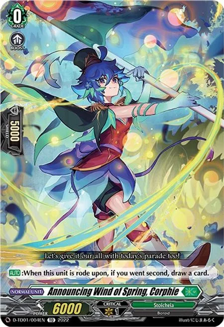 Announcing Wind of Spring, Corphie [D Format]