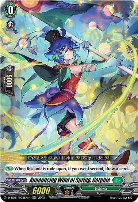Announcing Wind of Spring, Corphie [D Format]