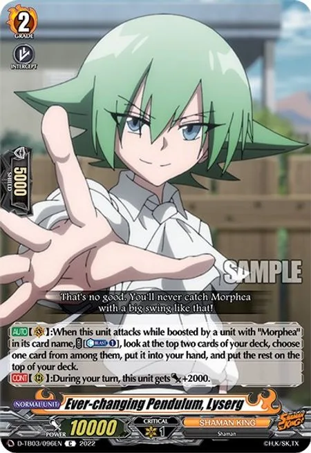Ever-changing Pendulum, Lyserg [D Format]