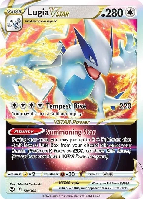 Lugia VSTAR [Tempest Dive | Summoning Star]