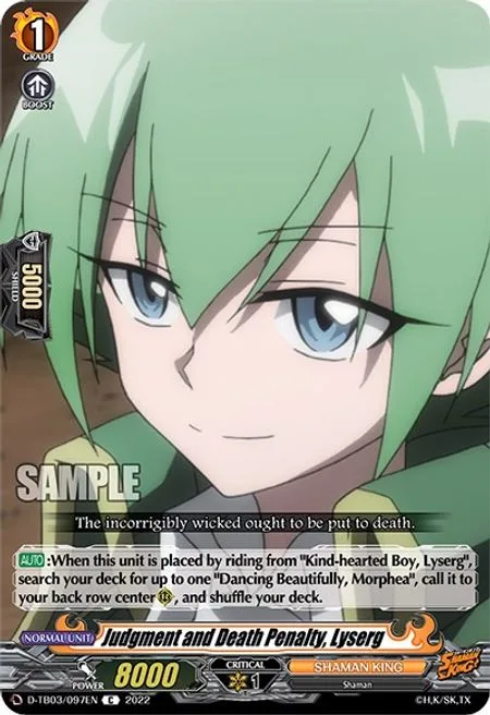 Judgment and Death Penalty, Lyserg [D Format]