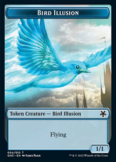 Bird Illusion Token (U 1/1) // Demon Token (B 5/5)
