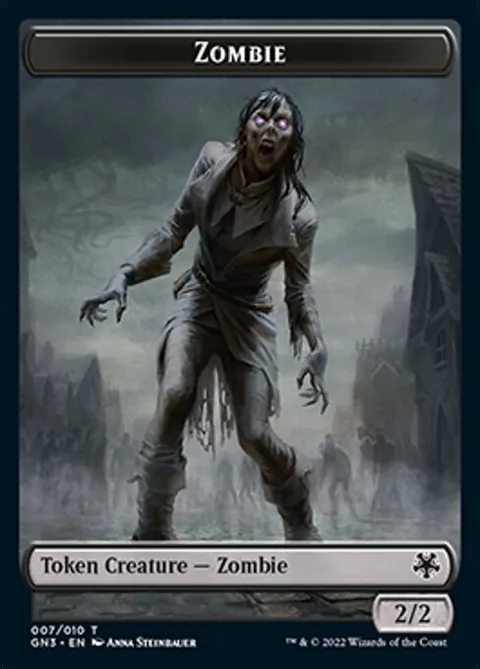 Zombie Token (B 2/2) // Treasure Token