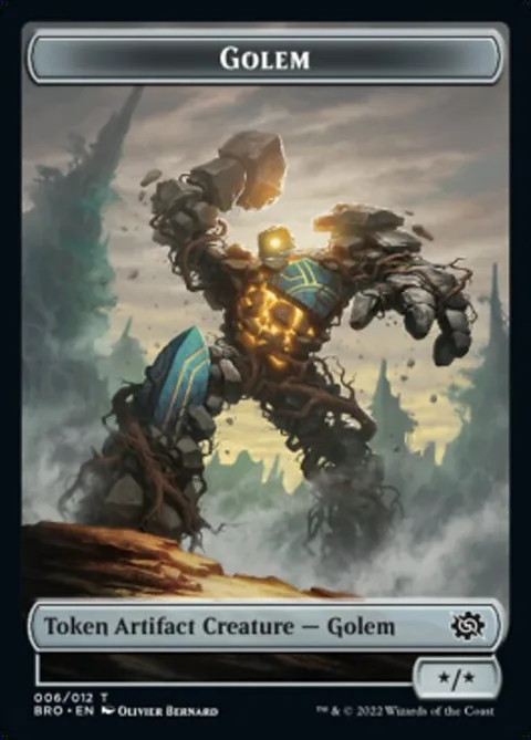 Golem Token (A */*) // Powerstone Token
