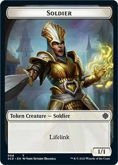 Soldier Token (W 1/1 Lifelink) // Insect Token (G 1/1 Flying, Deathtouch)