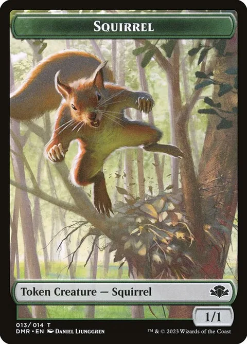 Squirrel Token (Green 1/1)