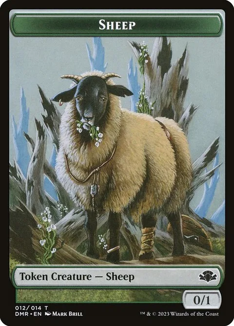 Sheep Token (Green 0/1)