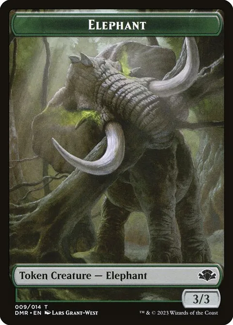 Elephant Token (Green 3/3)