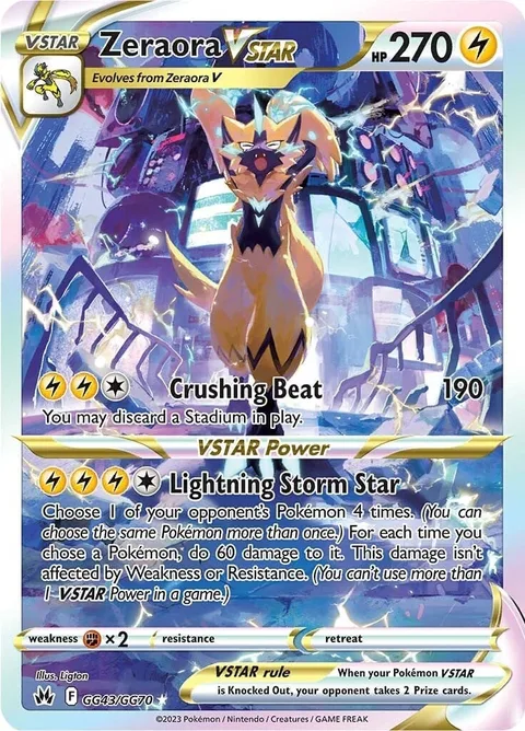 Zeraora VSTAR [Crushing Beat | Lightning Storm Star]