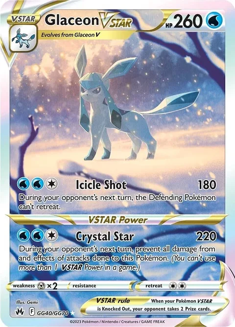 Glaceon VSTAR [Icicle Shot | Crystal Star]