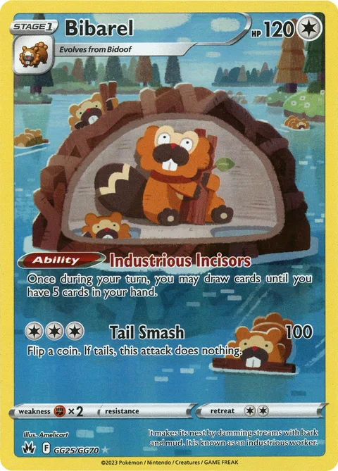 Bibarel [Industrious Incisors | Tail Smash]