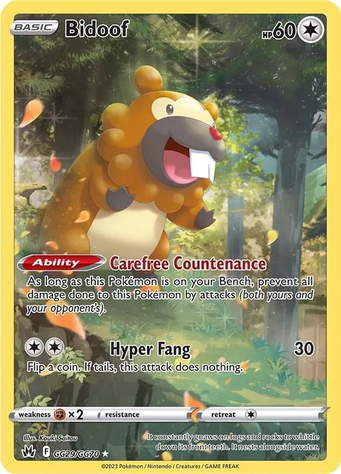 Bidoof [Carefree Countenance | Hyper Fang]