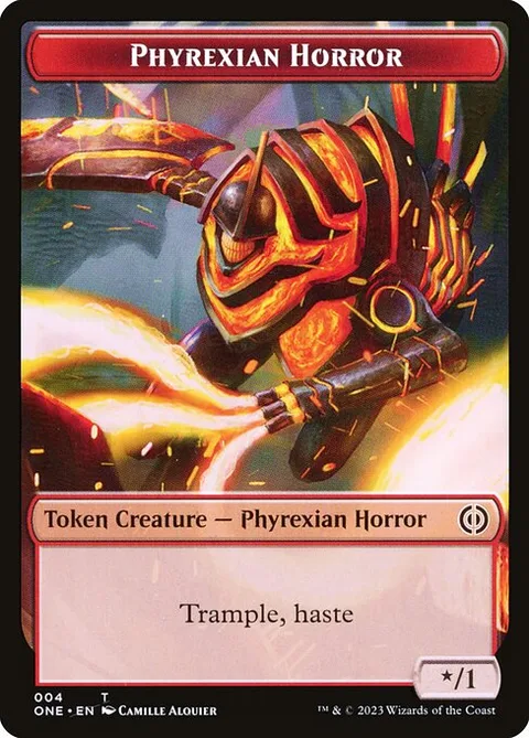 Phyrexian Horror Token (Red */1)