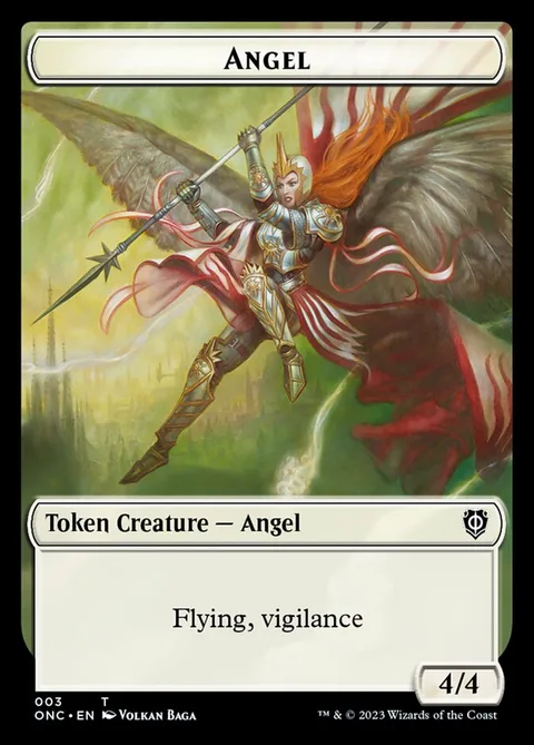 Angel Token (W 4/4 Vigilance) // Soldier Token (W 2/2 Vigilance)