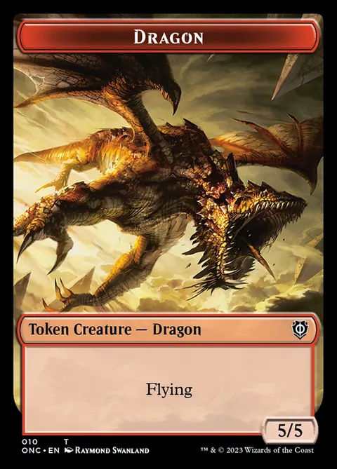 Dragon Token (R 5/5) // Kobolds of Kher Keep Token (R 0/1)