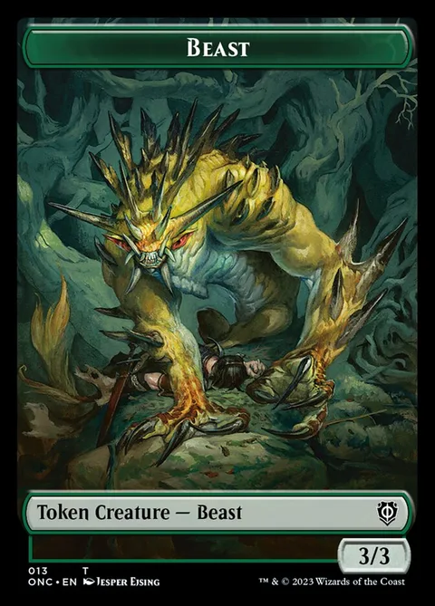 Beast Token (G 3/3) // Poison Counter