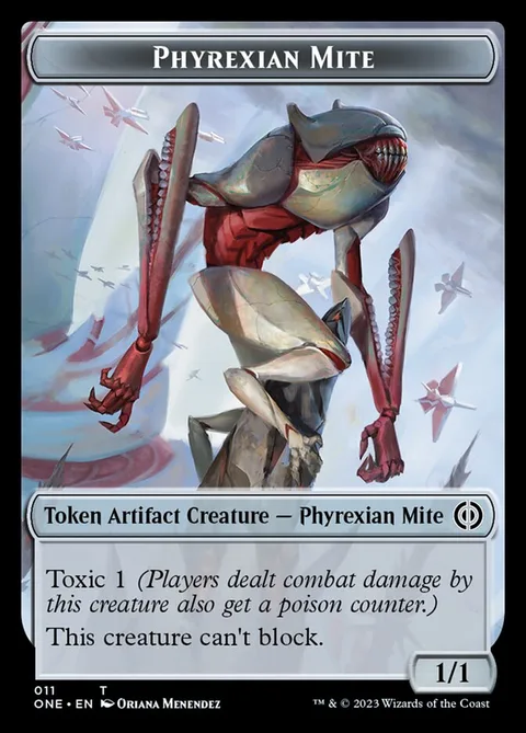 Phyrexian Mite Token (A 1/1) // Phyrexian Insect Token (G 1/1)