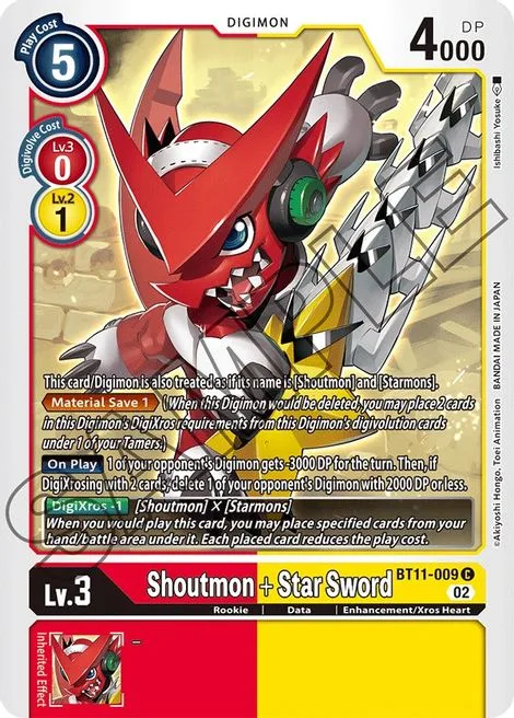 Shoutmon + Star Sword (BT11-009)