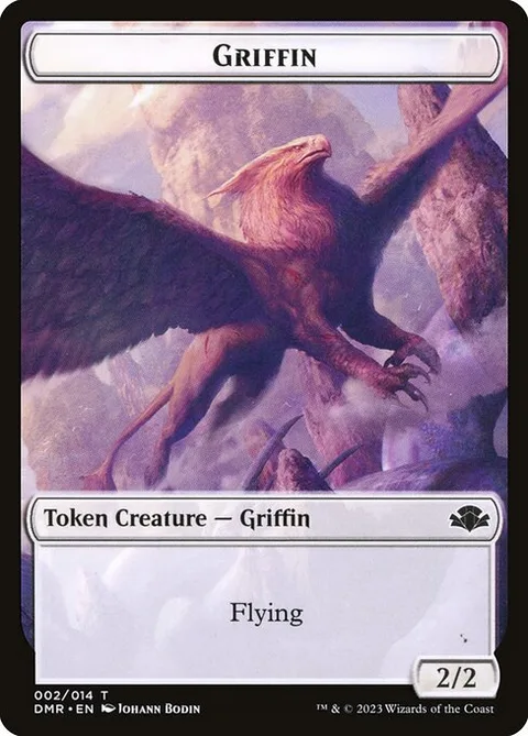 Griffin Token (W 2/2) // Goblin Token (R 1/1)